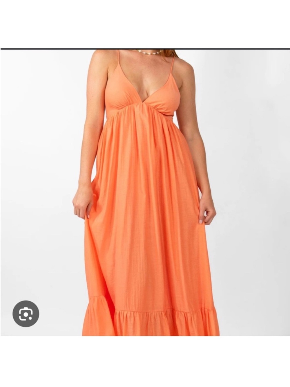 Grey Bandit Orange Maxi Dress